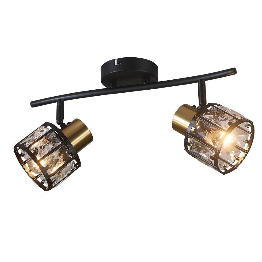 Pinnapealne lühter ZAHARA 2xE27/10W/230V must