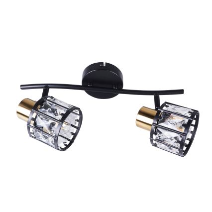 Pinnapealne lühter ZAHARA 2xE27/10W/230V must