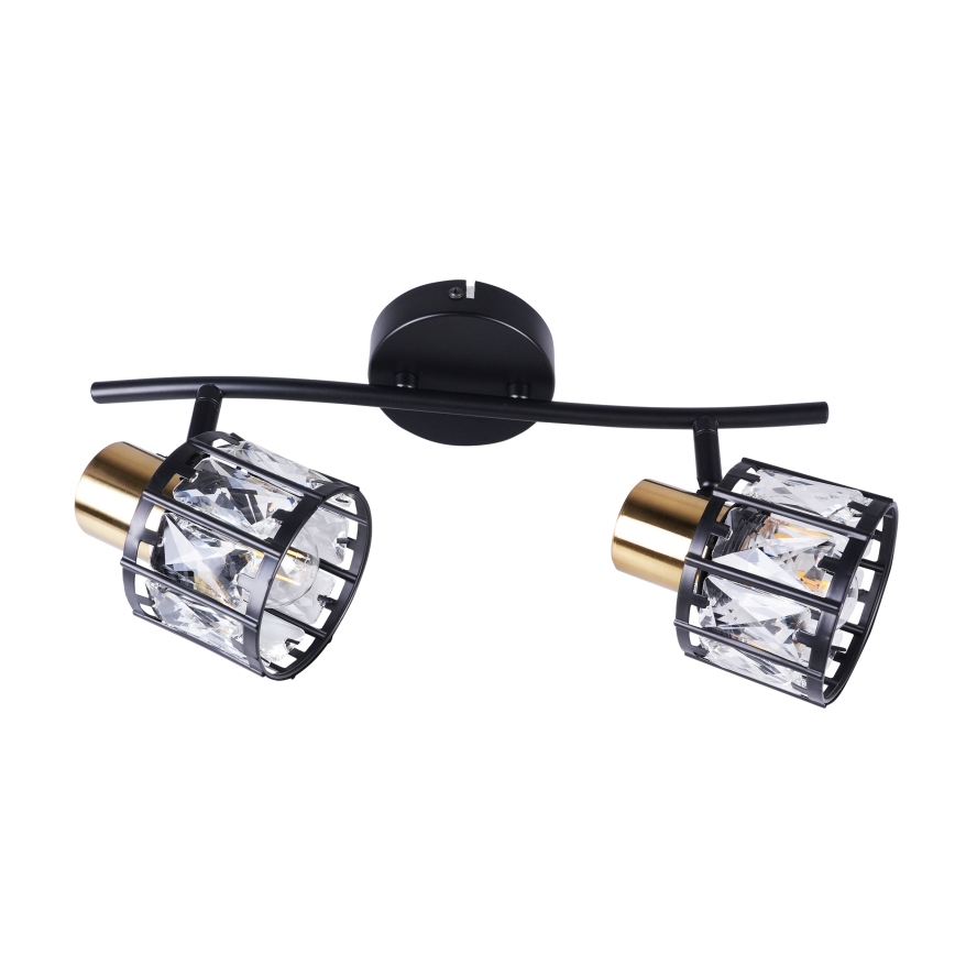 Pinnapealne lühter ZAHARA 2xE27/10W/230V must