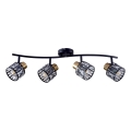 Pinnapealne lühter ZAHARA 4xE27/10W/230V must