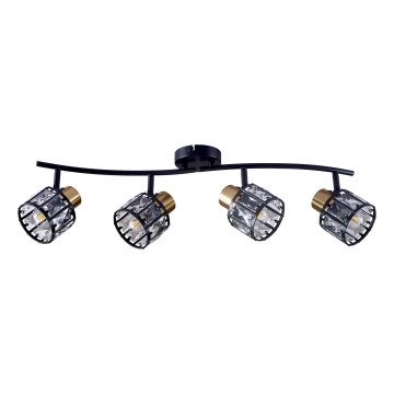 Pinnapealne lühter ZAHARA 4xE27/10W/230V must