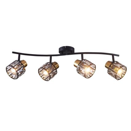 Pinnapealne lühter ZAHARA 4xE27/10W/230V must