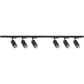 PIPE liistsüsteemi punktvalgusti 6xGU10/10W/230V, must