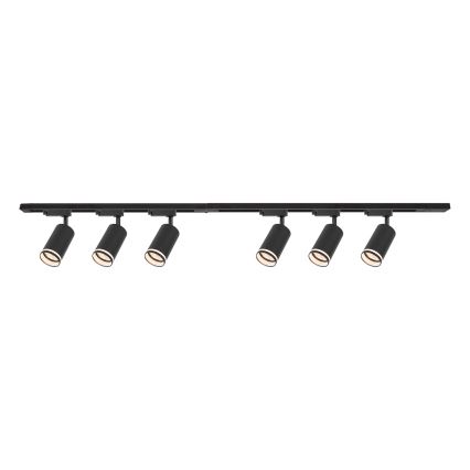 PIPE liistsüsteemi punktvalgusti 6xGU10/10W/230V, must