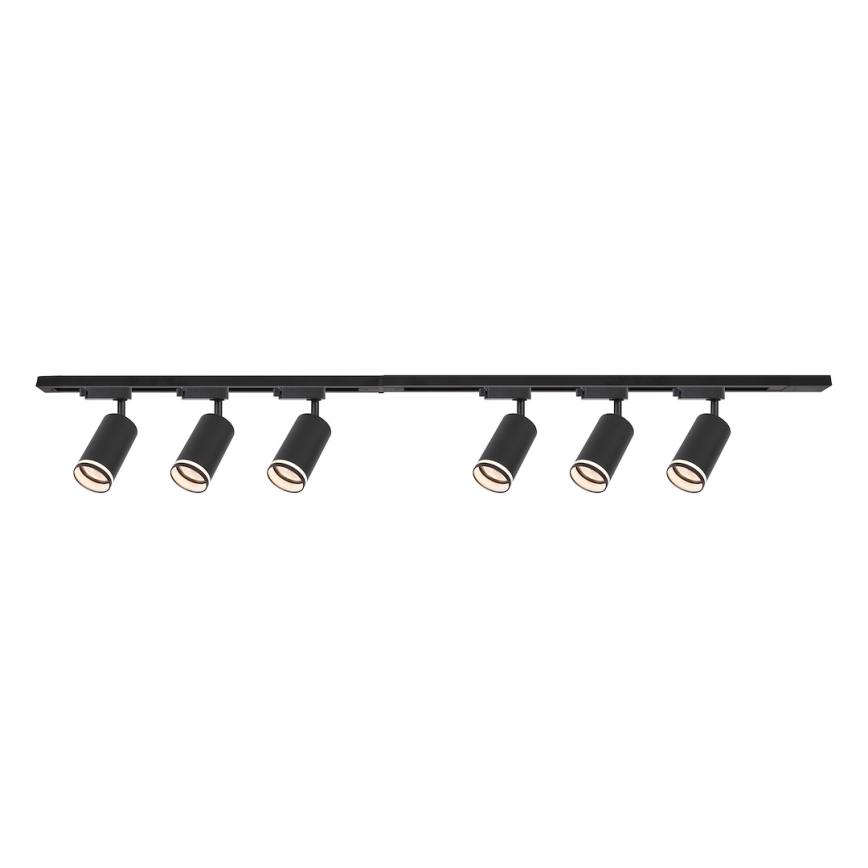 PIPE liistsüsteemi punktvalgusti 6xGU10/10W/230V, must
