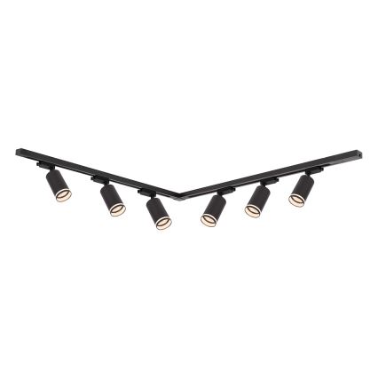 PIPE liistsüsteemi punktvalgusti 6xGU10/10W/230V, must