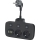 Pistiku jagaja koos lülitiga LINEA 2x230V + 4xUSB A/C SCHUKO must
