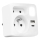 Pistikupesa jagaja 2x + USB-C + USB-A koos LED-valgustusega LED/0,5W/230V 3000K