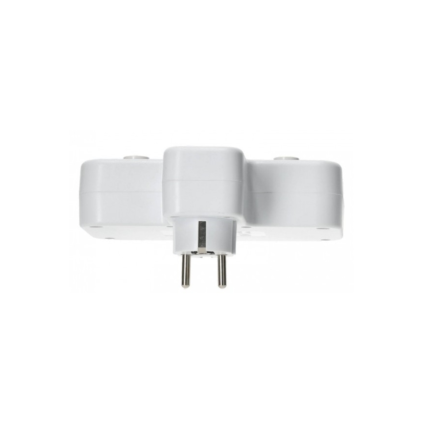 Pistikupesajaotur lülitiga ja LED-valgustusega LINEA PRO 2Z + 3xUSB A/C SCHUKO 4000K valge