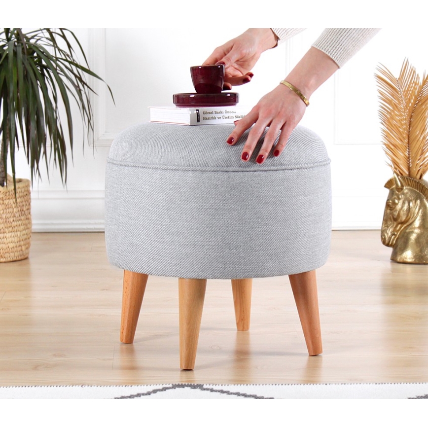 PIXI taburet, läbimõõt 40 cm, hall