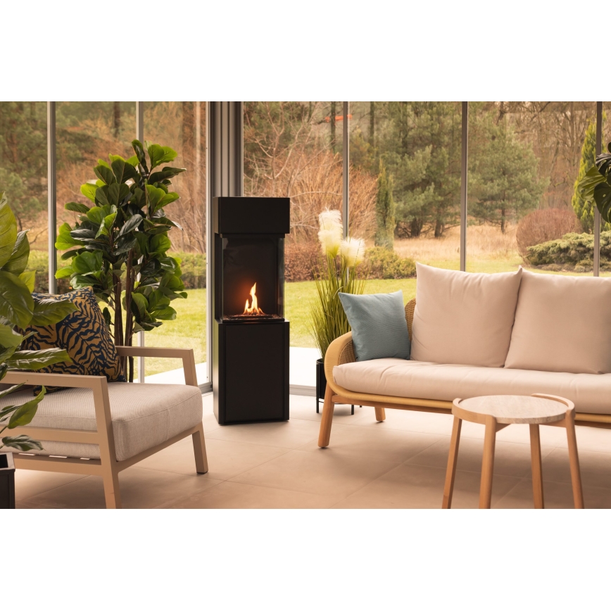Planika - BIO kamin kaugjuhtimispuldiga 126,2x40 cm 3,5kW/230V must