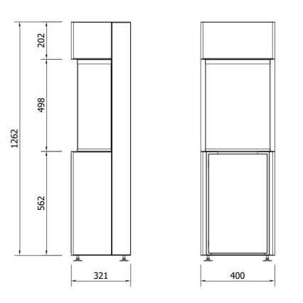 Planika - BIO kamin kaugjuhtimispuldiga 126,2x40 cm 3,5kW/230V must