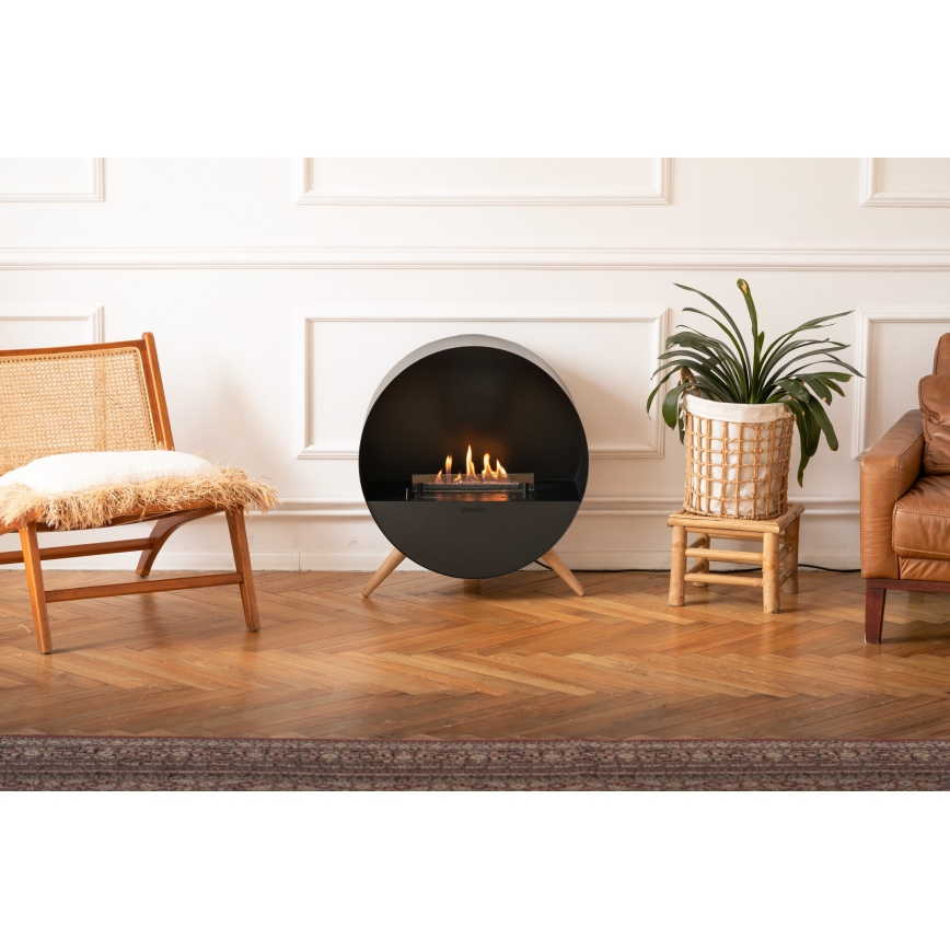 Planika - BIO kamin kaugjuhtimispuldiga 72,6x65 cm 2,5kW/230V must