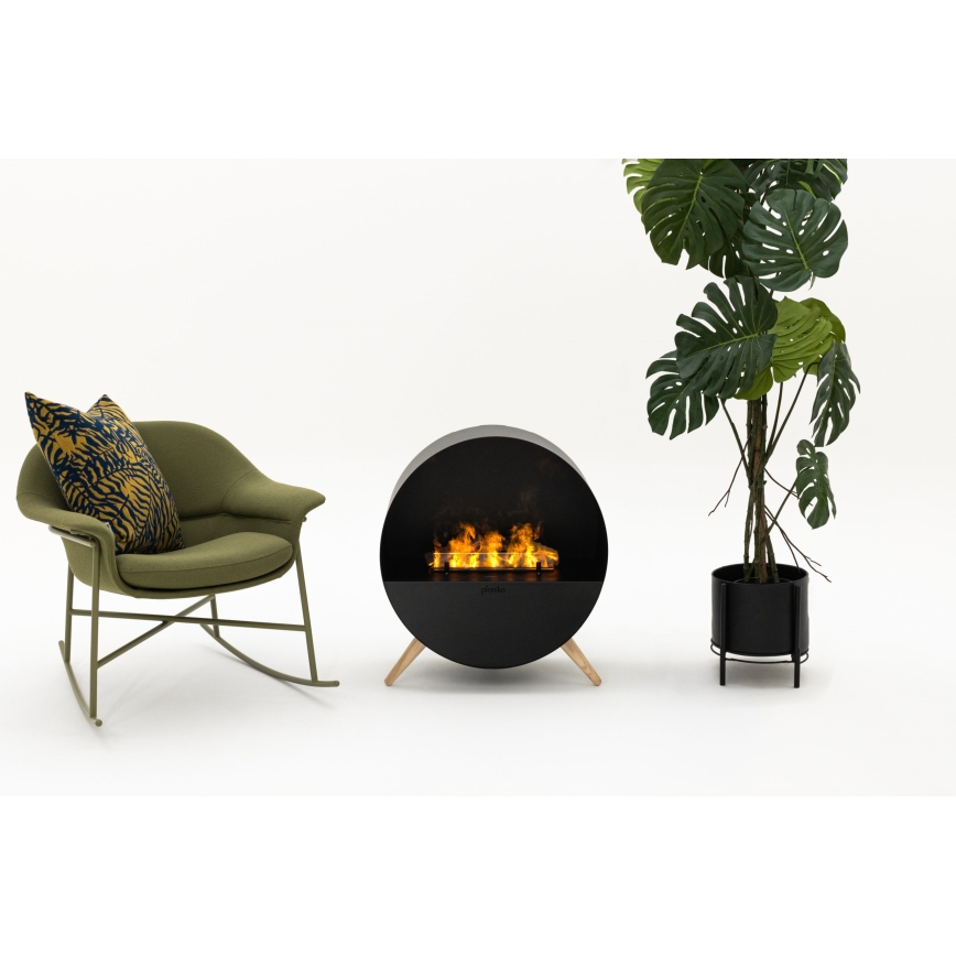 Planika - Veeauruga kamin kaugjuhtimispuldiga 72,9x65,3 cm 125W/230V must