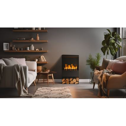 Planika - Veeauruga kamin kaugjuhtimispuldiga 83x48 cm 125W/230V must