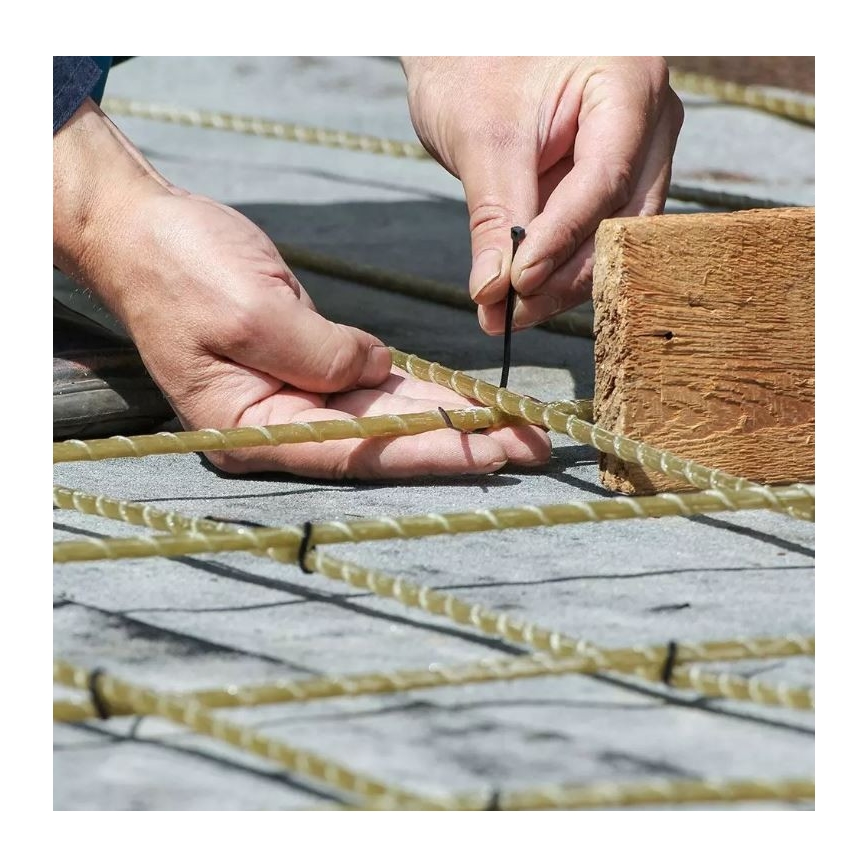 Plastik kaablisidemed 2,5x100mm 100 tk must