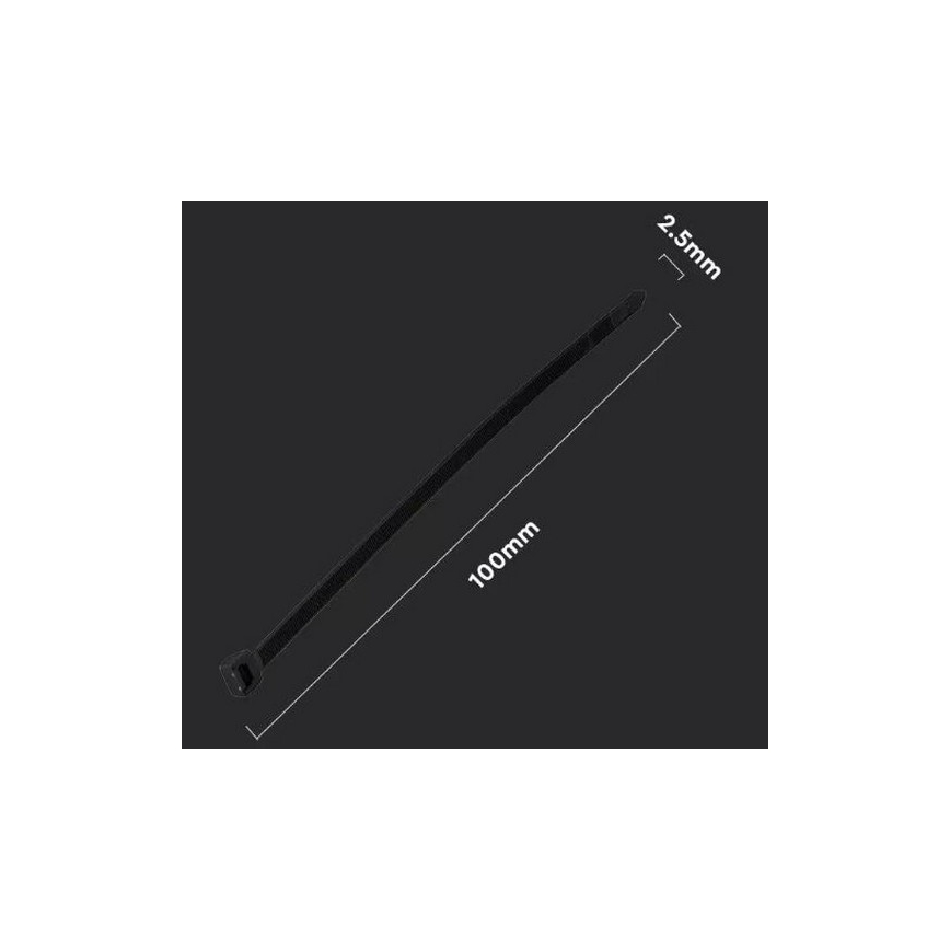 Plastik kaablisidemed 2,5x100mm 100 tk must