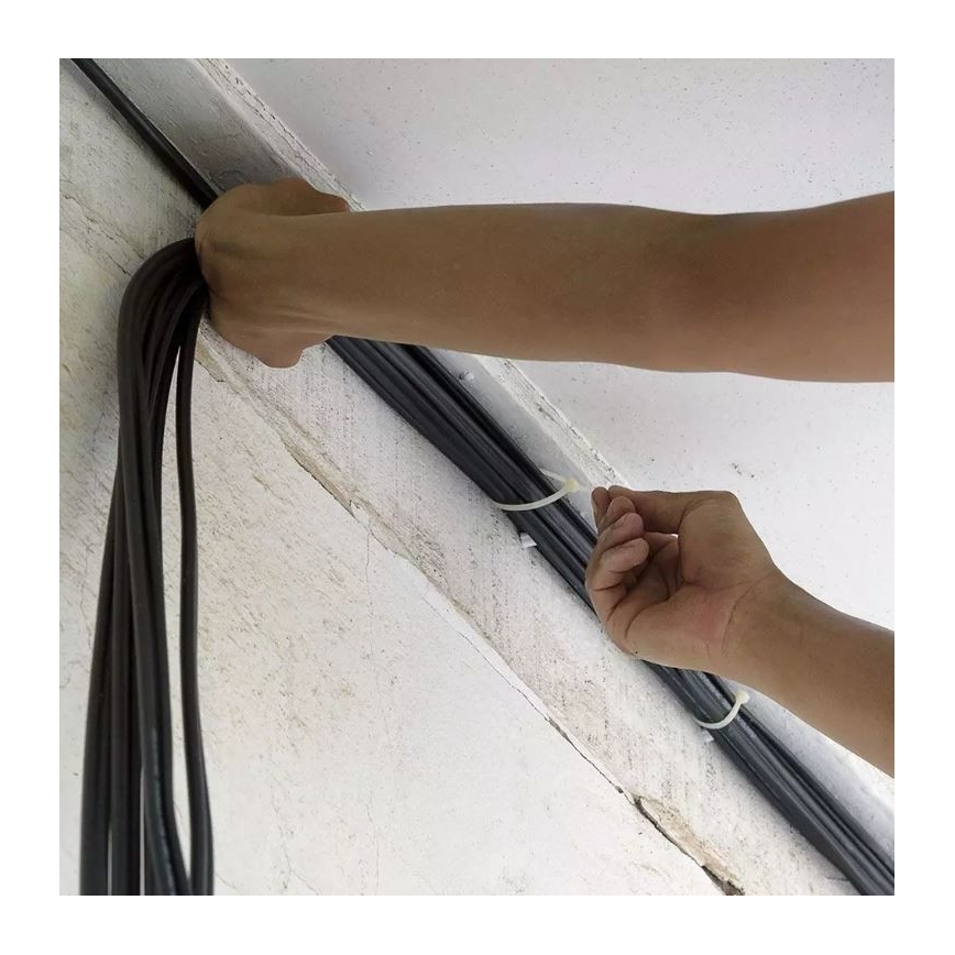 Plasti kaablisidemed 2,5x100mm 100 tk valge