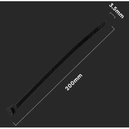Plastik kaablisidemed 3,5x200mm 100 tk must