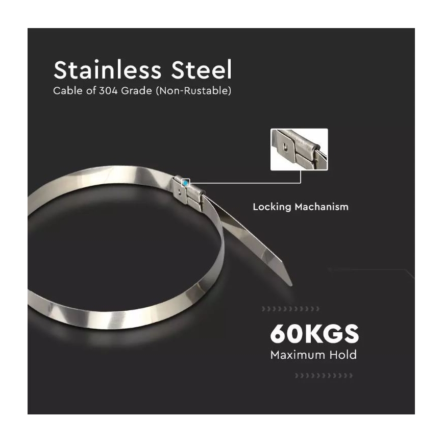 Plastik kaablisidemed 4,6x250mm 100 tk teras