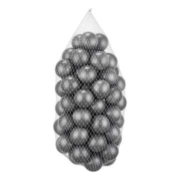 Plastikust mängupallid 50 tk d. 7 cm hall