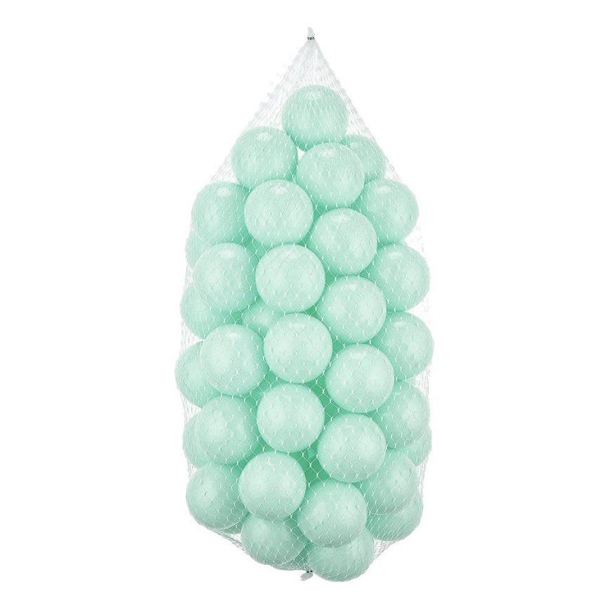 Plastikust mängupallid 50 tk d. 7 cm münt