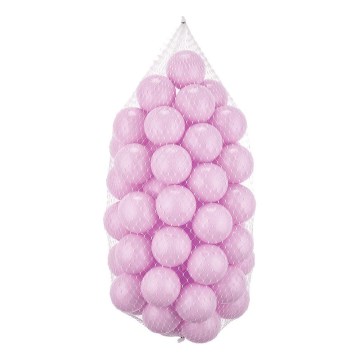 Plastikust mängupallid 50 tk d. 7 cm roosa