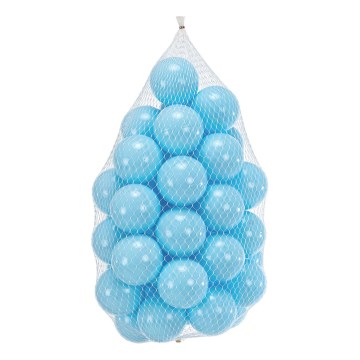 Plastikust mängupallid 50 tk d. 7 cm sinine