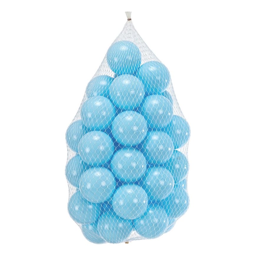Plastikust mängupallid 50 tk d. 7 cm sinine