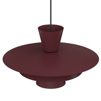 PLATO kaabliga rippvalgusti 1xE27/15W/230V bordoopunane