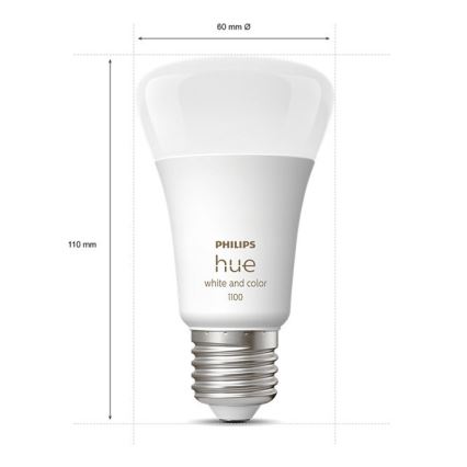 Põhikomplekt Philips Hue WHITE AND COLOR AMBIANCE 3xE27/9W/230V 2000-6500K + ühendusseade