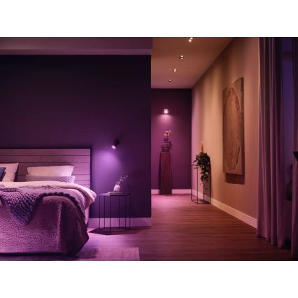 Algkomplekt Philips Hue WHITE AND COLOR AMBIANCE 3xGU10/4,2W 2000-6500K + Hue bridge ja dimmerlüliti