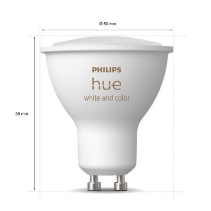 Põhikomplekt Philips Hue WHITE AND COLOR AMBIANCE 3xGU10/5,7W/230V 2000-6500K + seade ühendamiseks