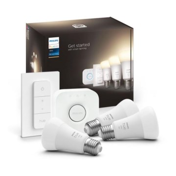 Põhikomplekt Philips Hue WHITE 3xE27/9,5W 2700K + ühendusseade