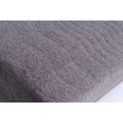 Polsterdatud kolmekohaline diivanvoodi igapäevaseks magamiseks ilma käetugedeta PAUL hall