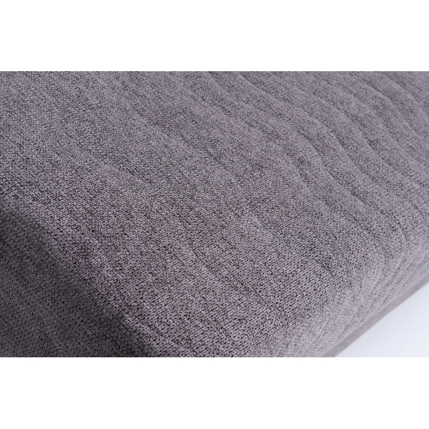 Polsterdatud kolmekohaline diivanvoodi igapäevaseks magamiseks ilma käetugedeta PAUL hall