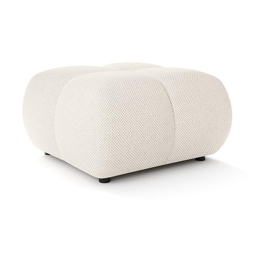 Polsterdatud puf ALMADA 72x72 cm beež