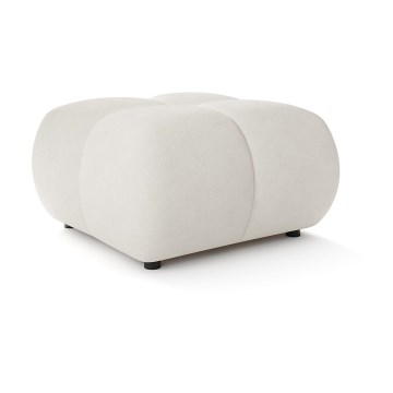 Polsterdatud puf ALMADA 72x72 cm beež