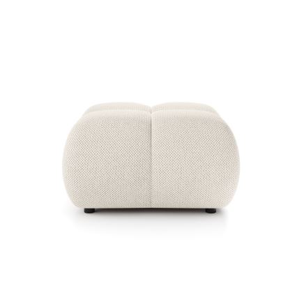 Polsterdatud puf ALMADA 72x72 cm beež