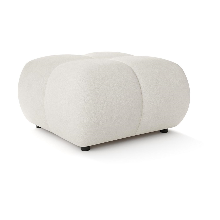 Polsterdatud taburet ALMADA 72x72 cm beež