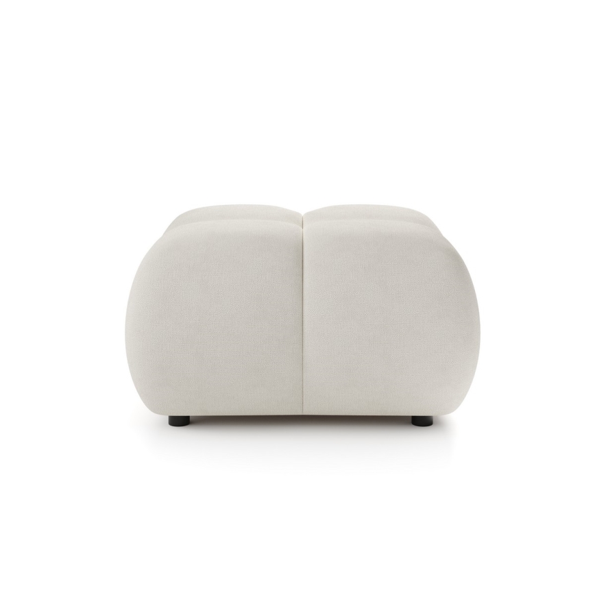 Polsterdatud puf ALMADA 72x72 cm beež