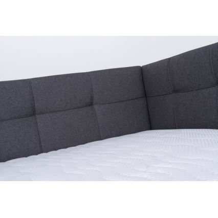 Polsterdatud voodi hoiuruumiga ilma madratsita MARIA PETITE 120x200 cm hall