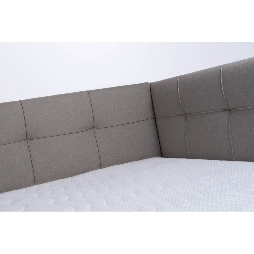 Polsterdatud voodi hoiuruumiga ilma madratsita MARIA PETITE 120x200 cm taupe