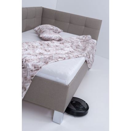 Polsterdatud voodi hoiuruumiga ilma madratsita MARIA PETITE 120x200 cm taupe