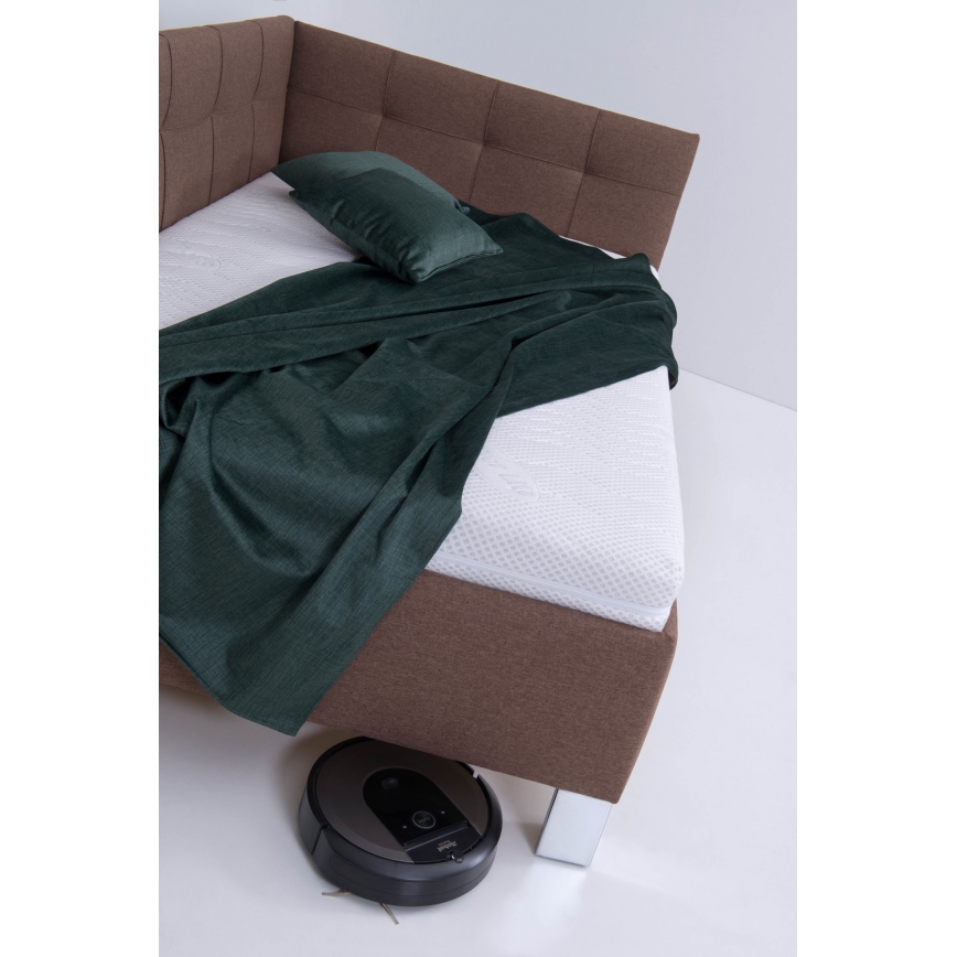 Polsterdatud voodi madratsiga ja hoiuruumiga MARIA PETITE 120x200 cm pruun