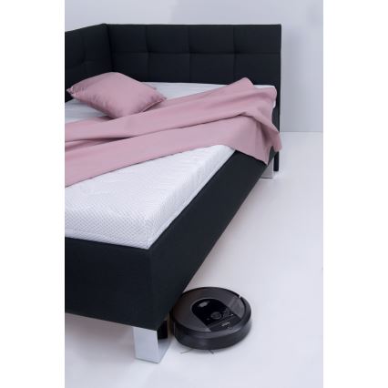 Polsterdatud voodi panipaigaga ilma madratsita MARIA PETITE 120x200 cm antratsiit
