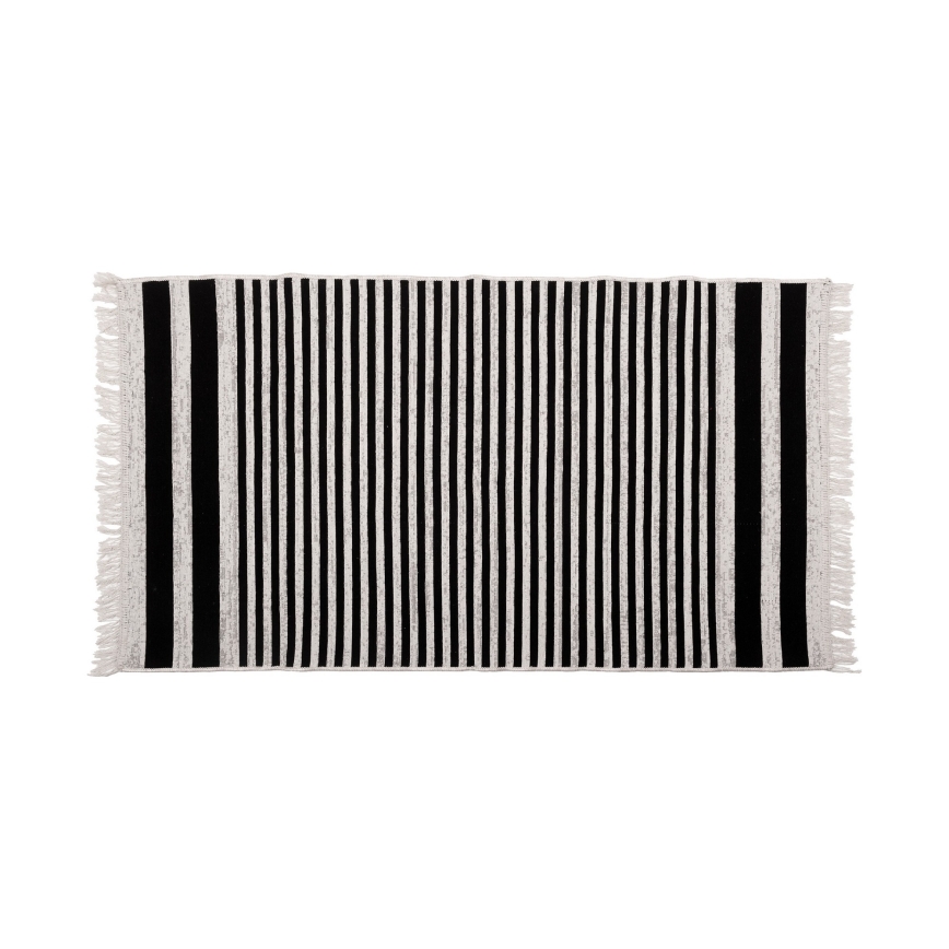 Pööratav vaip KILIM GOLD 60x120 cm must/valge