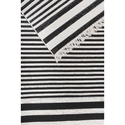 Pööratav vaip KILIM GOLD 60x120 cm must/valge