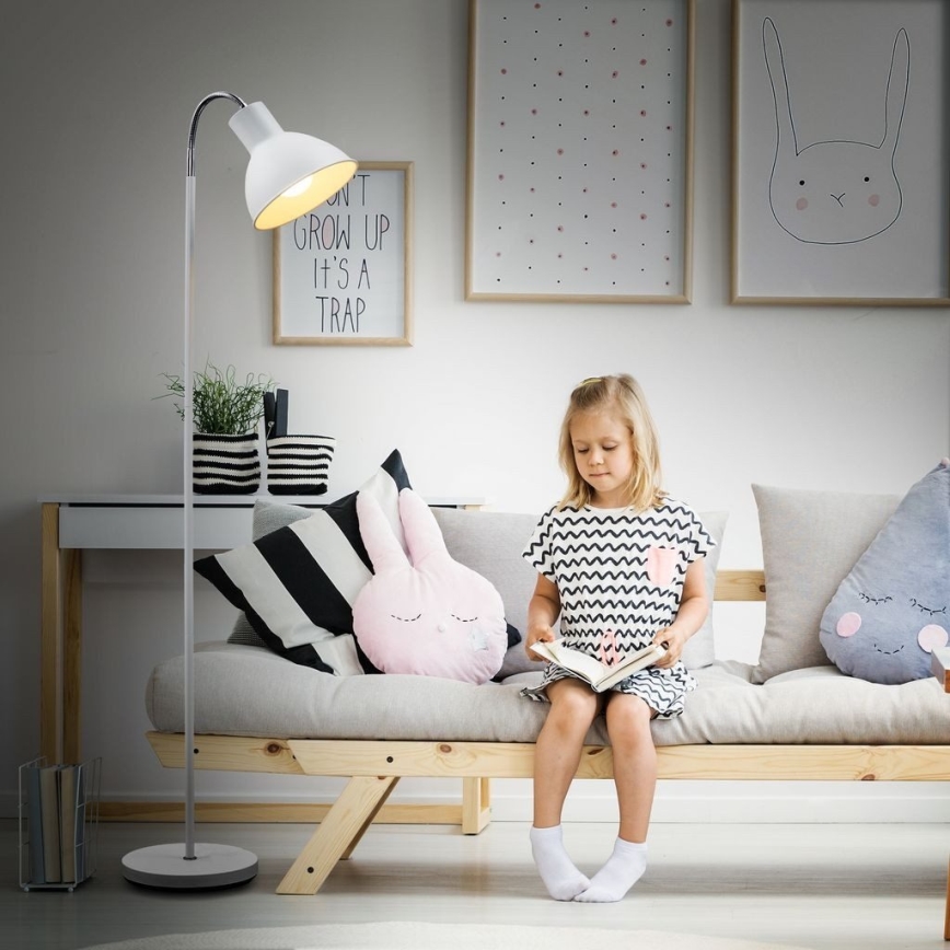 Põrandalamp 1xE27/25W/230V valge