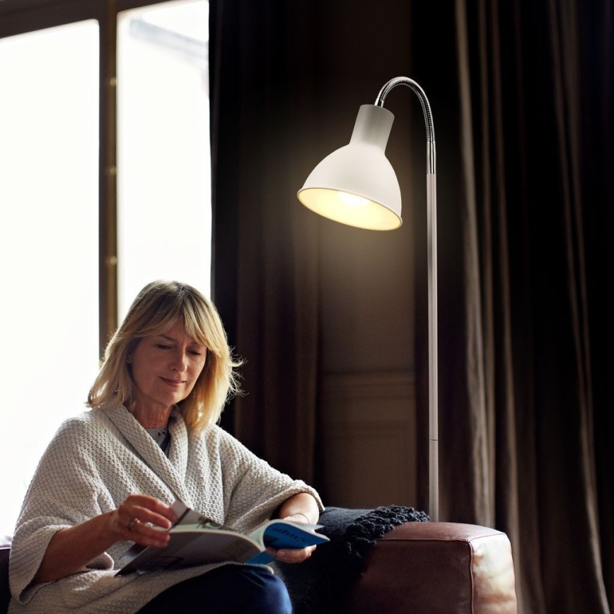 Põrandalamp 1xE27/25W/230V valge